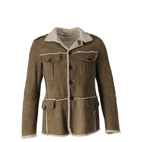 yves saint laurent shearling jacket|SAINT LAURENT Leather Jackets for Women .